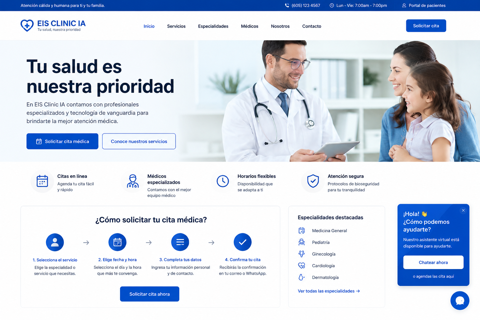 Diseño conceptual del portal de citas